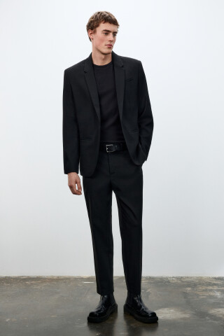 Брюки жаккардовые облегающие — фото 4