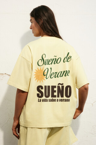 Футболка свободная вареная хлопковая с принтом — фото 4