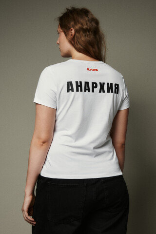 Футболка хлопковая с принтом — фото 4