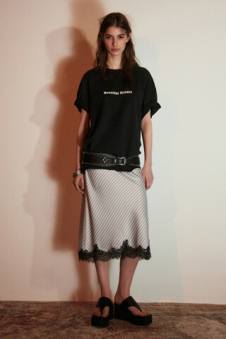 Футболка оверсайз хлопковая с принтом — фото 4