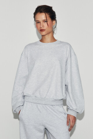 Свитшот оверсайз хлопковый — фото 2