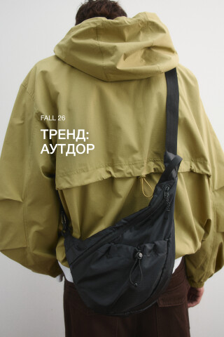 Рюкзак с одной лямкой и наружным карманом