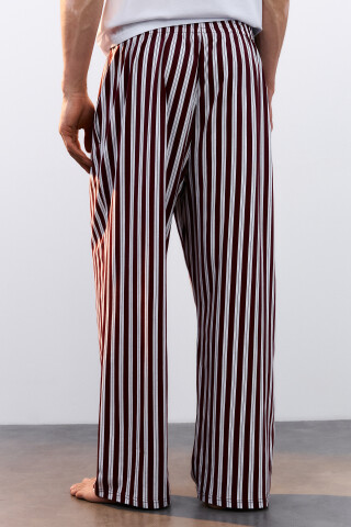 Брюки прямые домашние хлопковые с принтом — фото 3