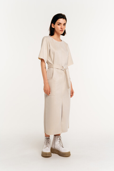 

Платье женское, Бежевый, платье женское