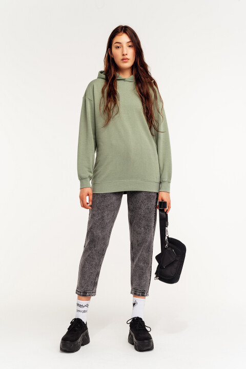

Худи хлопковая oversize, Зеленый, Худи хлопковая oversize