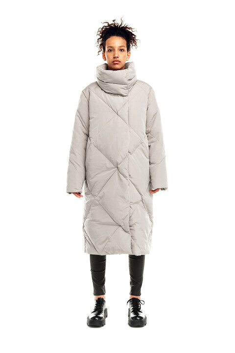 Пуховик oversize с натуральным утеплителем