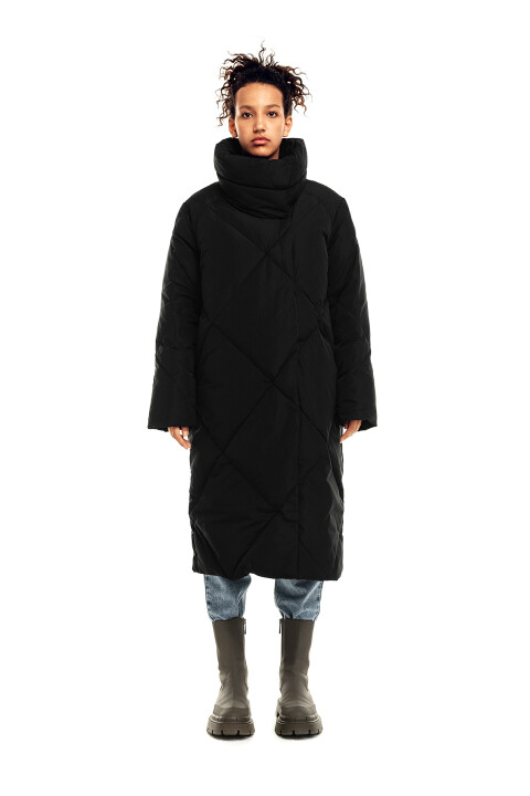 Пуховик oversize с натуральным утеплителем