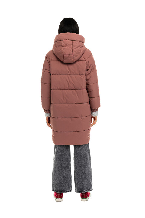 

Пальто утепленное стеганое, Розовый, Пальто утепленное стеганое