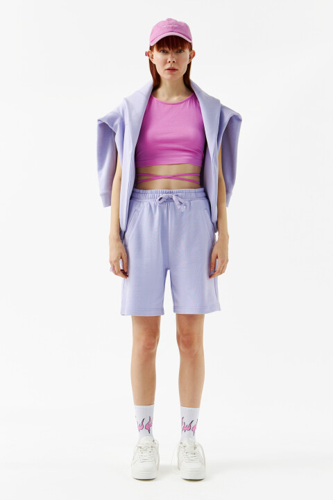 

Шорты женские, Сиреневый, Шорты женские