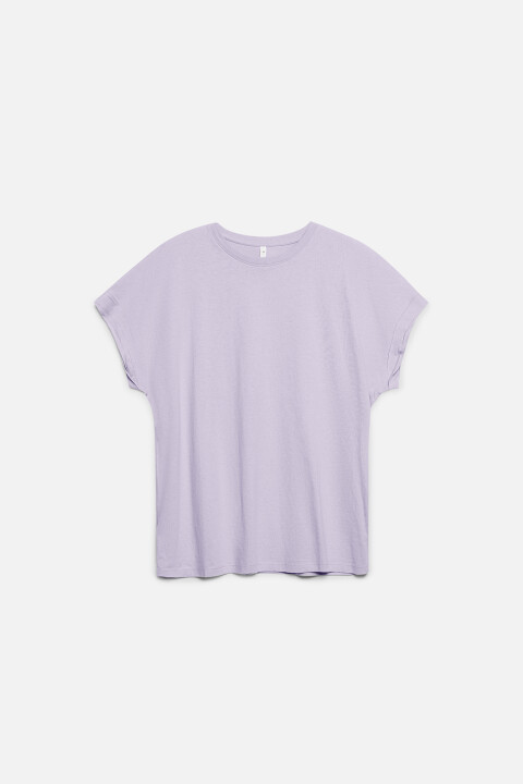 Футболка oversize хлопковая с подвернутыми рукавами Befree