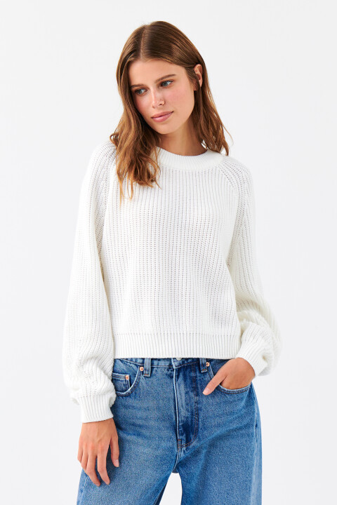 

Джемпер толстой вязки с рукавами реглан, Бежевый, Джемпер толстой вязки с рукавами реглан