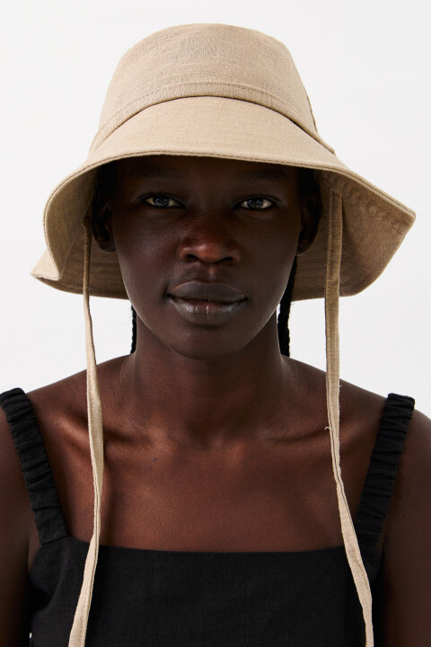 

Панама вискозная с широкими полями, Бежевый, Панама вискозная с широкими полями