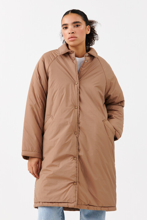 

Куртка-рубашка удлиненная ультралегкая, Коричневый, Куртка-рубашка удлиненная ультралегкая