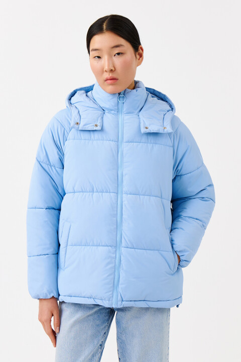 

Куртка зимняя стеганая с капюшоном, Синий, Куртка зимняя стеганая с капюшоном