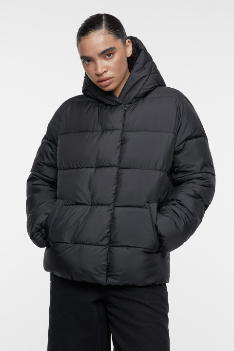 

Пуховик удлиненный с воротником-стойкой, Бежевый, Пуховик удлиненный с воротником-стойкой