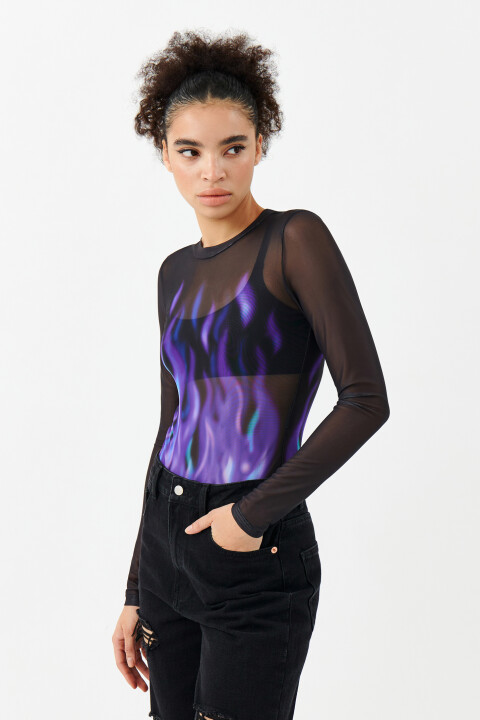 

Блузка (боди) женская, Черный, Блузка (боди) женская