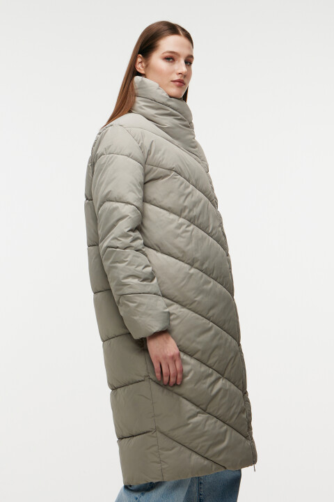 

Пальто женское, Светло-зеленый, Пальто женское