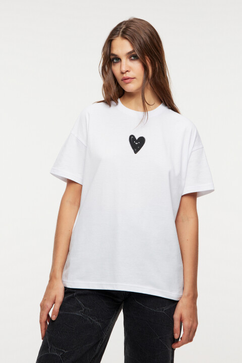 

Футболка хлопковая приталенная с принтом, Черный, Футболка хлопковая приталенная с принтом