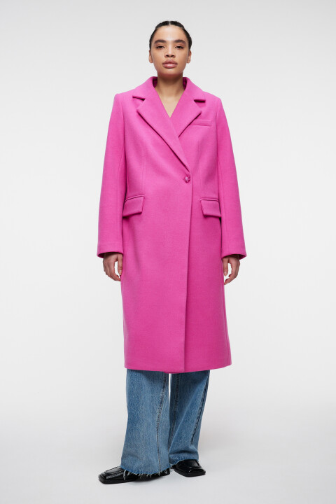 Пальто oversize двубортное с отложным воротником