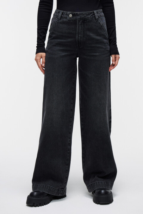 Брюки джинсовые женские befree темно-серого цвета