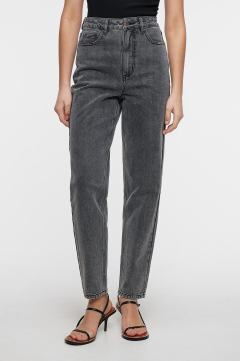 

Джинсы MOM классические с высокой посадкой, Серый, Джинсы MOM классические с высокой посадкой