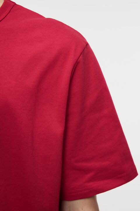 

Футболка oversize хлопковая однотонная, Малиновый, Футболка oversize хлопковая однотонная