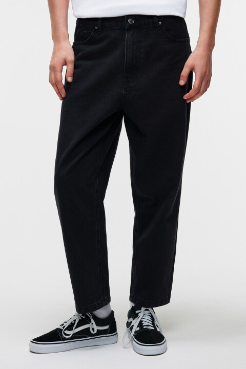 

Джинсы-бананы baggy со средней посадкой, Черный, Джинсы-бананы baggy со средней посадкой