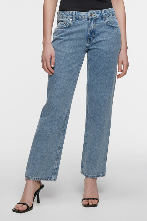 

Джинсы straight прямые с заниженной посадкой, Голубой, Джинсы straight прямые с заниженной посадкой