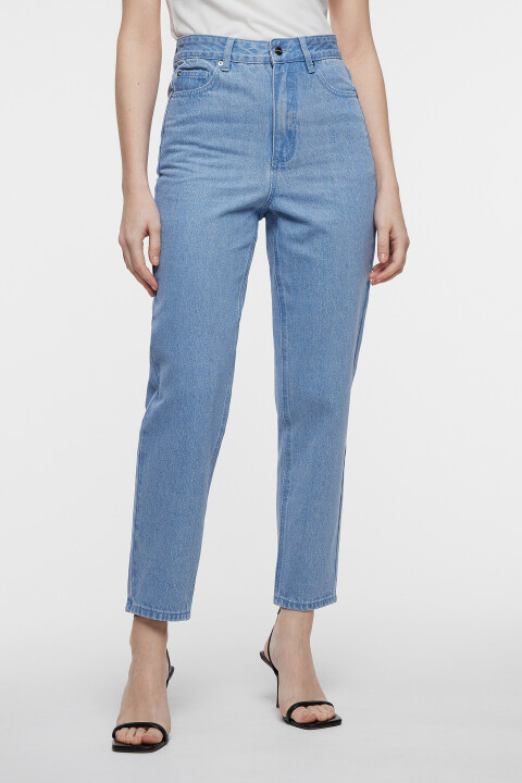 

Джинсы MOM классические с высокой посадкой, Голубой, Джинсы MOM классические с высокой посадкой