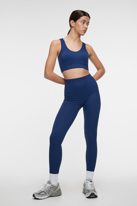 

Леггинсы спортивные бесшовные с высокой посадкой, Синий, Леггинсы спортивные бесшовные с высокой посадкой