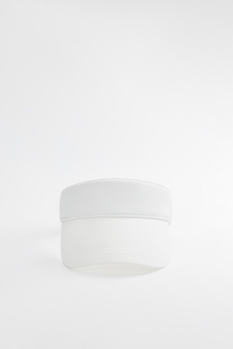 

Козырек теннисный хлопковый с застежкой на липучку, Белый, Козырек теннисный хлопковый с застежкой на липучку