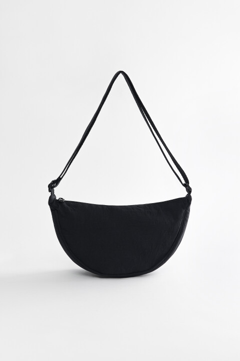 Сумка-банан поясная текстильная с широким ремнем