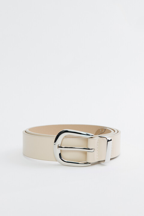 

Ремень брючный кожаный с металлическим наконечником, Бежевый, Ремень брючный кожаный с металлическим наконечником