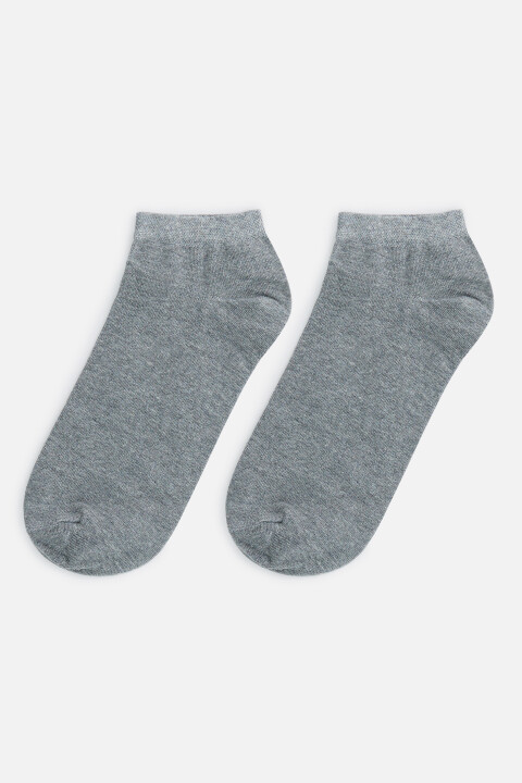 

Носки-подследники хлопковые однотонные, Серый, Носки-подследники хлопковые однотонные
