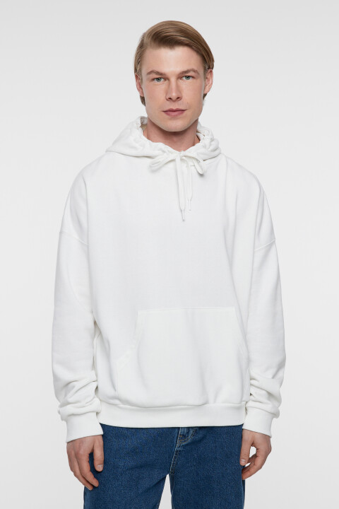 

Толстовка oversize хлопковая с черепом на спине, Серый, Толстовка oversize хлопковая с черепом на спине