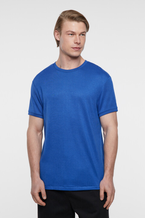 

Футболка regular fit спортивная однотонная, Синий, Футболка regular fit спортивная однотонная