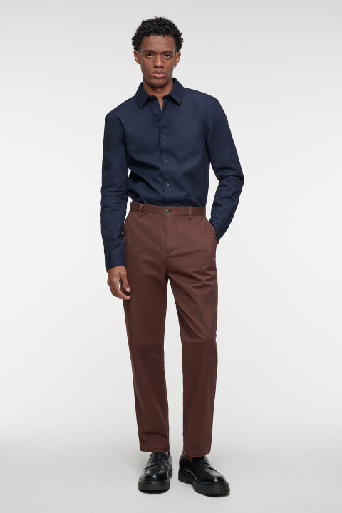 

Рубашка regular fit классическая хлопковая, Синий, Рубашка regular fit классическая хлопковая