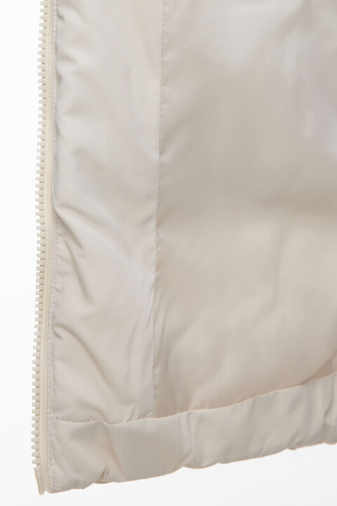

Куртка oversize удлиненная стеганая с капюшоном, Бежевый, Куртка oversize удлиненная стеганая с капюшоном