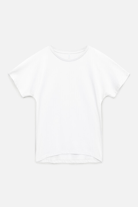 

Футболка oversize хлопковая однотонная, Белый, Футболка oversize хлопковая однотонная