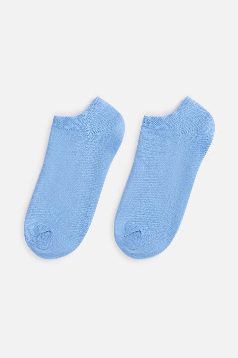 

Носки-подследники хлопковые однотонные, Голубой, Носки-подследники хлопковые однотонные