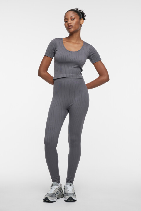 

Леггинсы домашние облегающие в крупный рубчик, Серый, Леггинсы домашние облегающие в крупный рубчик