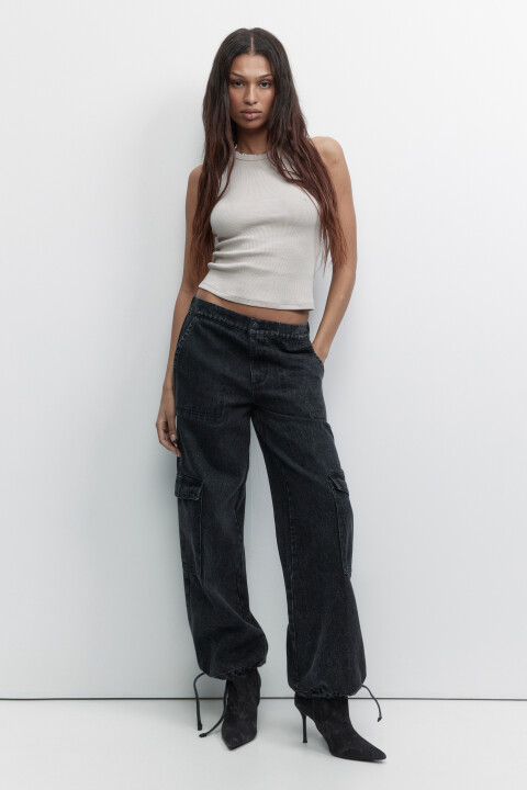 

Майка хлопковая рваная с состаренным эффектом, Бежевый, Майка хлопковая рваная с состаренным эффектом