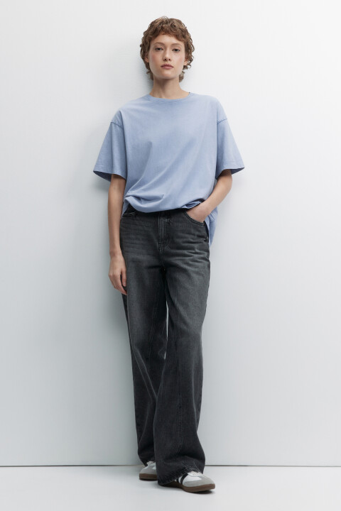 Футболка oversize хлопковая с вареным эффектом