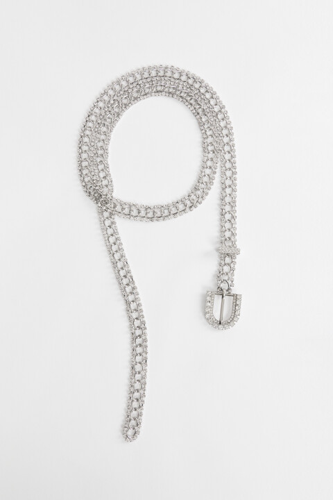 

Цепь декоративная женская, Серый, цепь декоративная женская