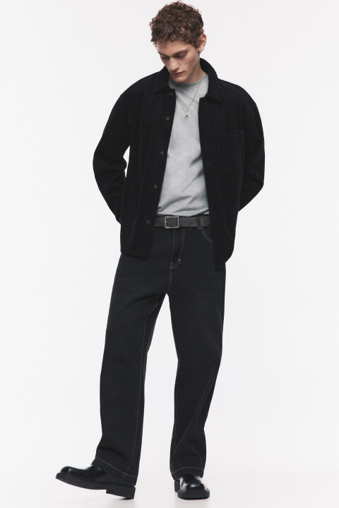 

Джинсы wide широкие удлиненные со средней посадкой, Серый, Джинсы wide широкие удлиненные со средней посадкой