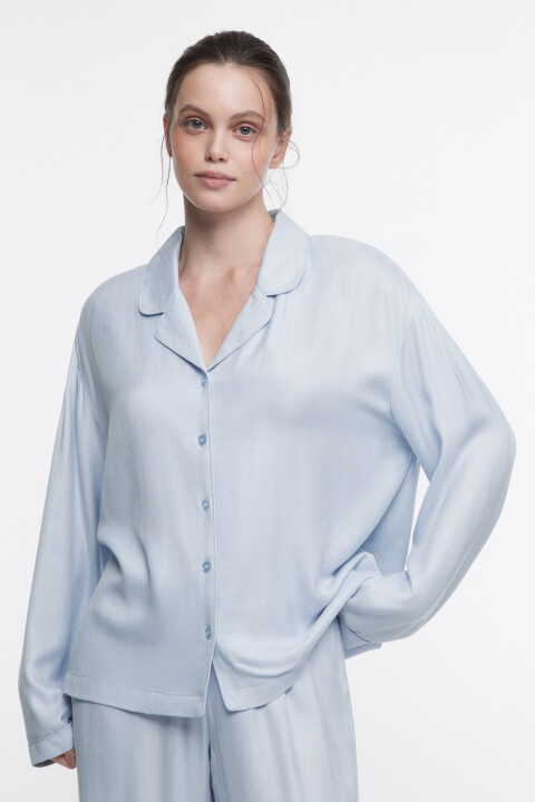 Блузка-рубашка домашняя из вискозы