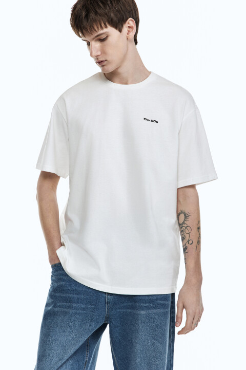 

Футболка прямая с принтом, Белый, Футболка прямая с принтом