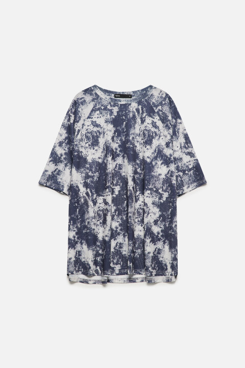 

Футболка oversize спортивная из сетки, Мультиколор, Футболка oversize спортивная из сетки