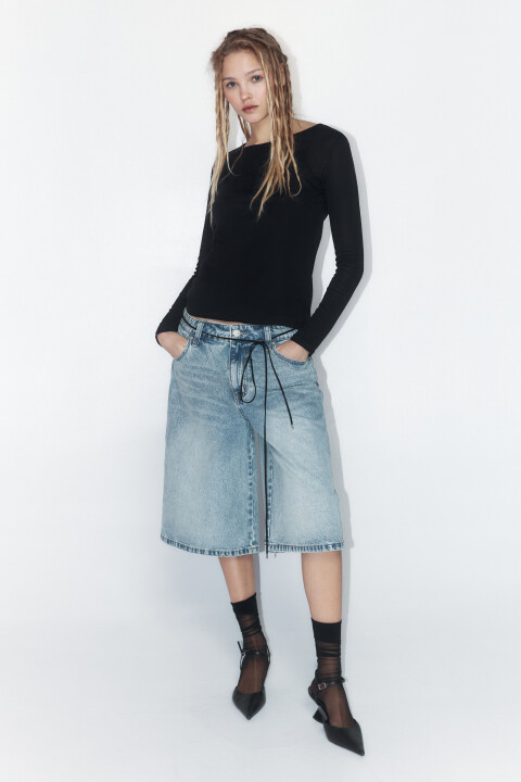 

Лонгслив приталенный из хлопка, Розовый, Лонгслив приталенный из хлопка