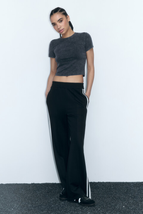 

Футболка-топ вискозная с вареным эффектом, Серый, Футболка-топ вискозная с вареным эффектом